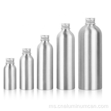 Botol aluminium 30ml dengan topi aluminium